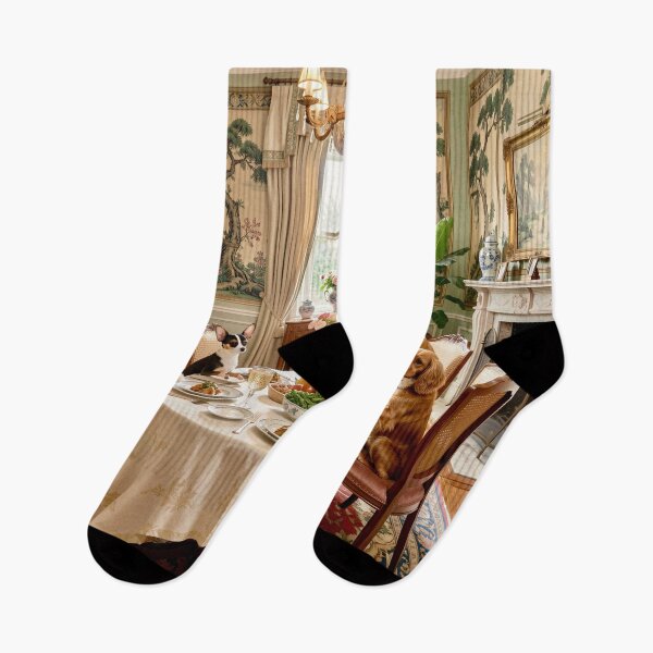 Item preview, The Aristocratic Dog Dinner Party designed and sold by Vicky Brago-Mitchell®.