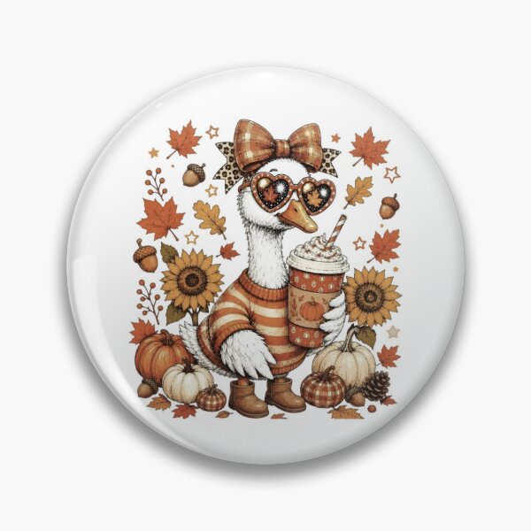 Item preview, Fall Goose with Coffee designed and sold by Lbeck1869.