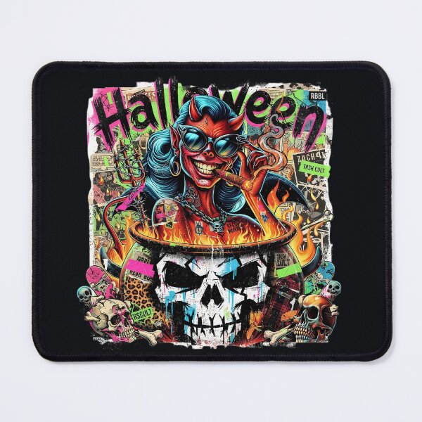 Item preview, Halloween She Devil Pitchfork Cigar Cauldron designed and sold by Voodoo Store Paranormal Collections.