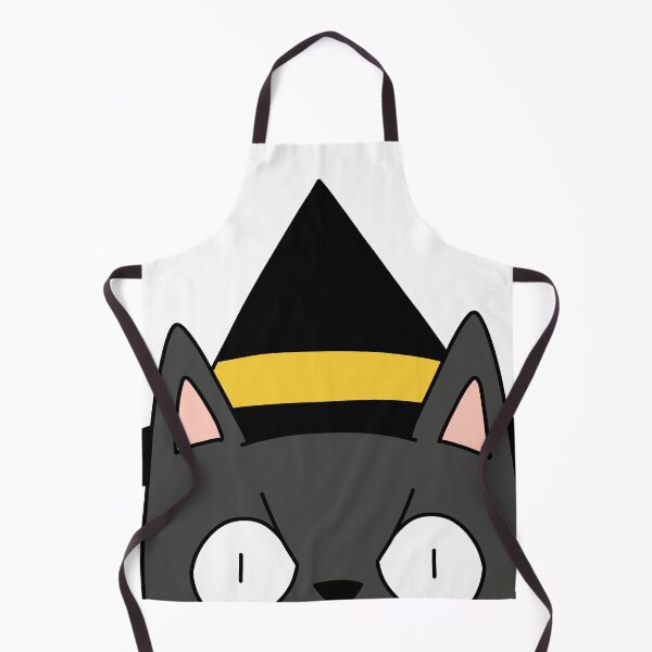 Item preview, witch cat peeking - black designed and sold by motherbrainart.
