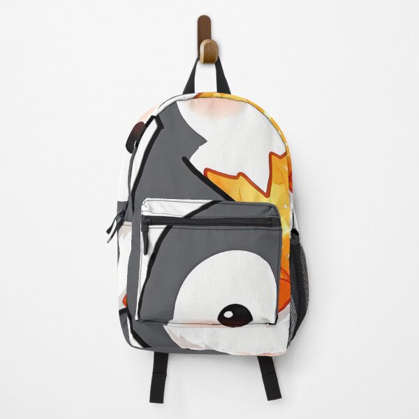 Item preview, Cute Chibi Penguin Chick Hugging Golden Amber Maple Leaf designed and sold by pumsquare.