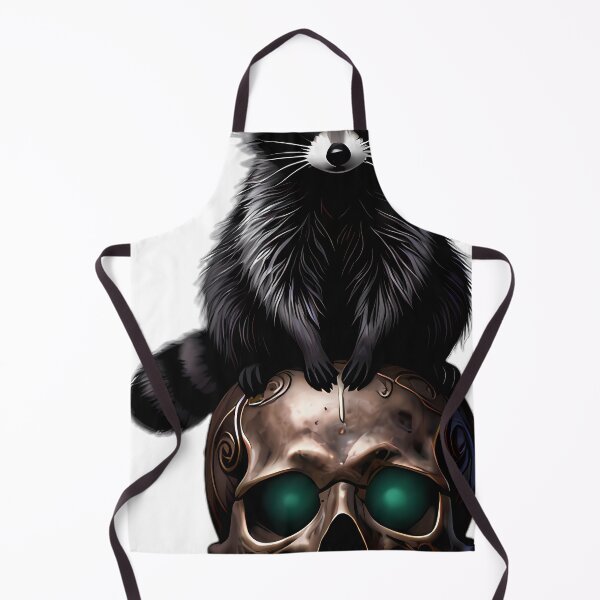 Item preview, Gothic Raccoon Carved Bronze Memento Mori Skull designed and sold by IllumeInk.