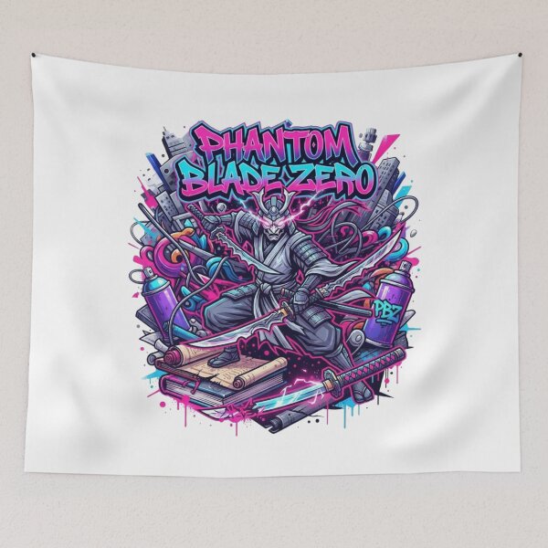 Item preview, Phantom Blade Zero Cyberpunk Graffiti Samurai Art designed and sold by Alaric4you.