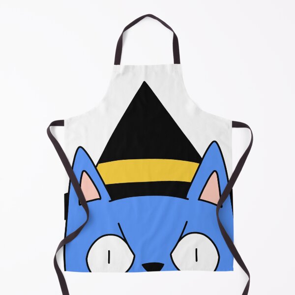 Item preview, witch cat peeking - blue designed and sold by motherbrainart.