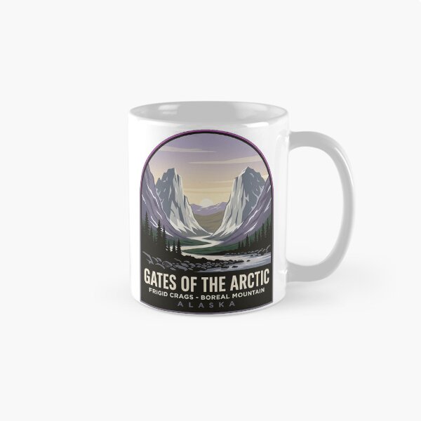 Item preview, Gates of the Arctic National Park Alaska Travel Badge Sticker designed and sold by DetourDgn.