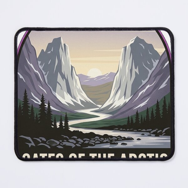 Item preview, Gates of the Arctic National Park Alaska Travel Badge Sticker designed and sold by DetourDgn.