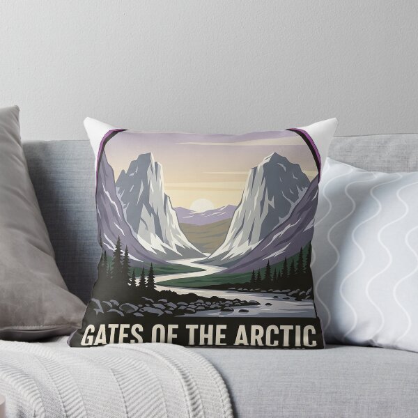 Item preview, Gates of the Arctic National Park Alaska Travel Badge Sticker designed and sold by DetourDgn.