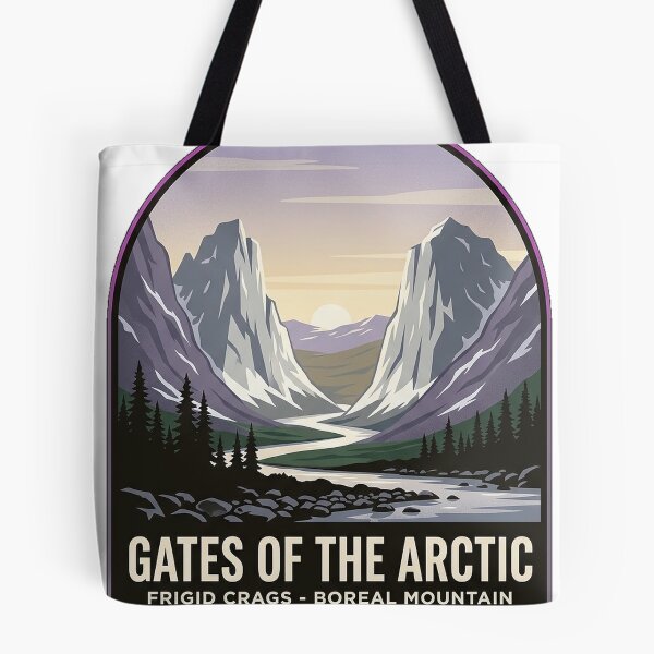 Item preview, Gates of the Arctic National Park Alaska Travel Badge Sticker designed and sold by DetourDgn.