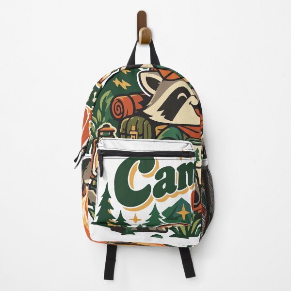 Item preview, Camp More Talk Less Raccoon Camping designed and sold by Summit Folk Studio.