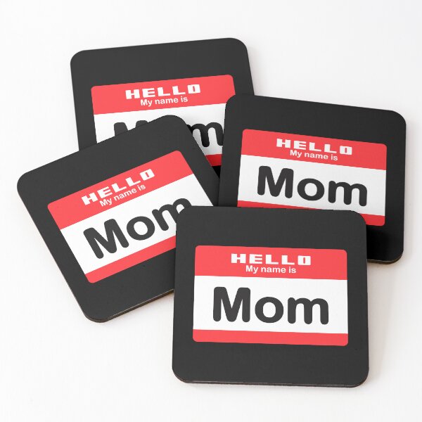 Item preview, Hello My Name Is Mom - Red Name Tag Design designed and sold by Vector-Artist.