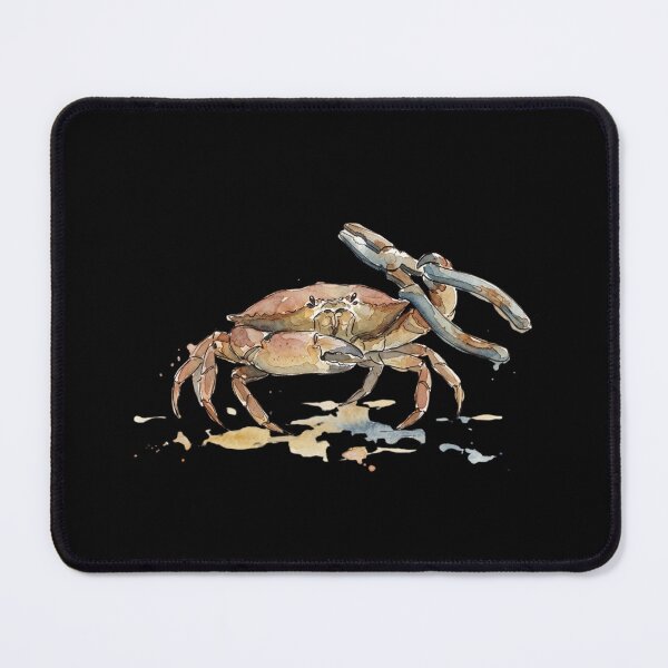 Item preview, Watercolor Crab Holding A Metal Pliers Tool Art designed and sold by bvdesignart.