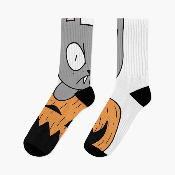 Item preview, pumpkin and mean cat - gray designed and sold by motherbrainart.