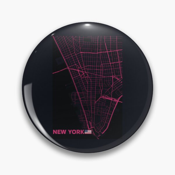 Item preview, New York USA City Map #3 designed and sold by Thistle-TShop.