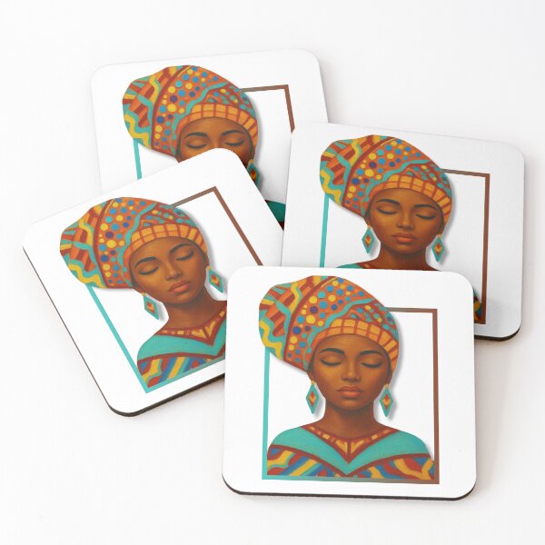 Item preview, Colorful African Woman Portrait designed and sold by Ceylo Art.