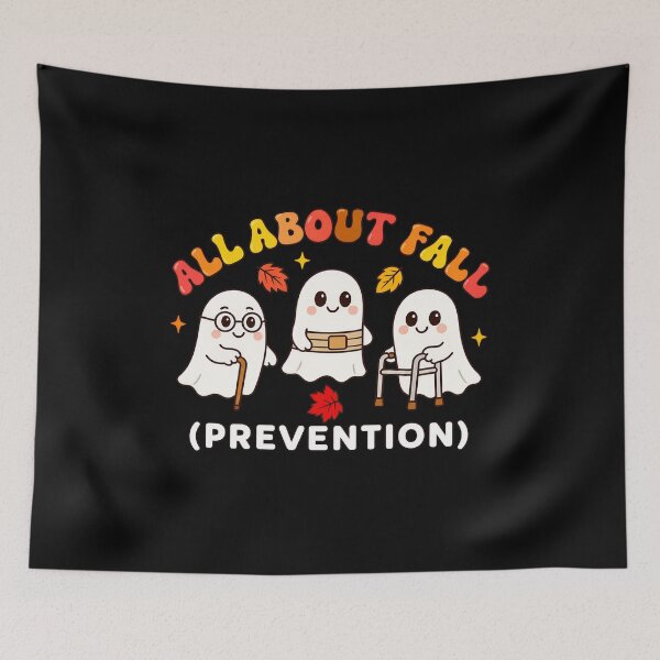 Item preview, Cute Ghosts All About Fall Prevention Humor designed and sold by SoyLamderma.