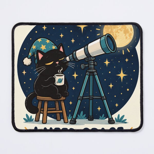 Item preview, Black Cat I Need Space Astronomy Humor designed and sold by SAS-Designer.