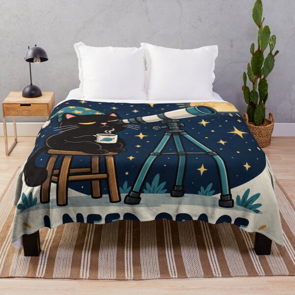 Item preview, Black Cat I Need Space Astronomy Humor designed and sold by SAS-Designer.