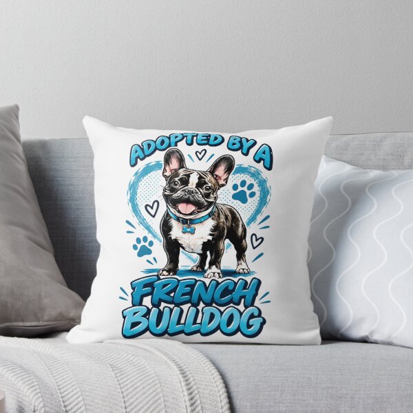 Item preview, Adopted by a French Bulldog – Funny Frenchie Dog Lover designed and sold by LVSMe.
