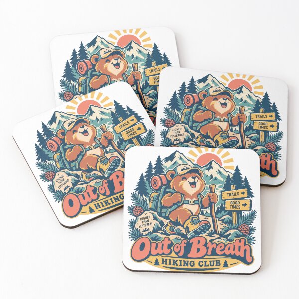 Item preview, Out of Breath Hiking Club Funny Bear designed and sold by Summit Folk Studio.