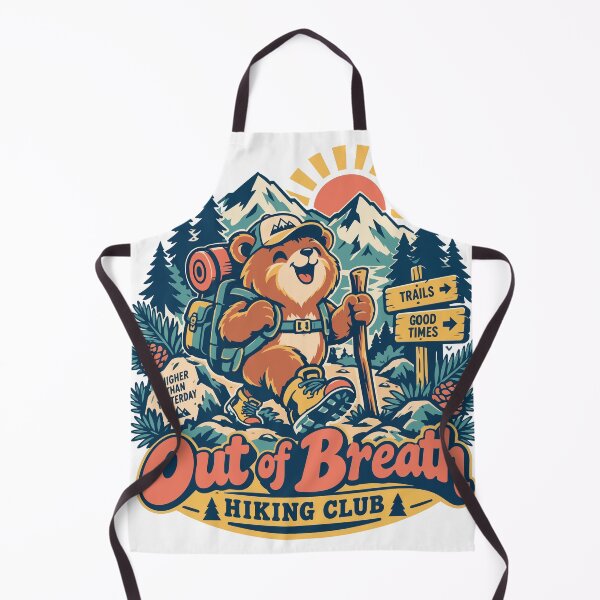 Item preview, Out of Breath Hiking Club Funny Bear designed and sold by Summit Folk Studio.