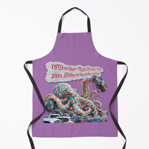 Item preview, Floral Octopus Crushing Traffic World Car Free Day designed and sold by zenjiinspired.