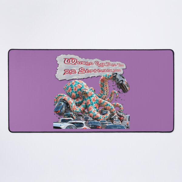 Item preview, Floral Octopus Crushing Traffic World Car Free Day designed and sold by zenjiinspired.