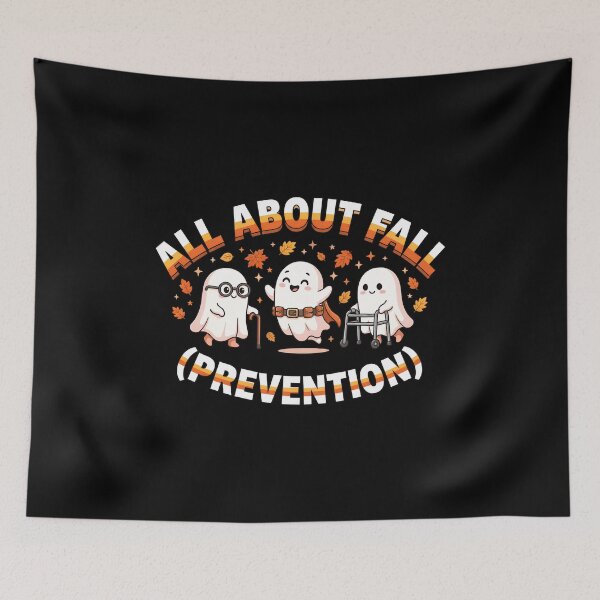 Item preview, All About Fall Prevention Cute Ghosts Autumn Humor designed and sold by SoyLamderma.