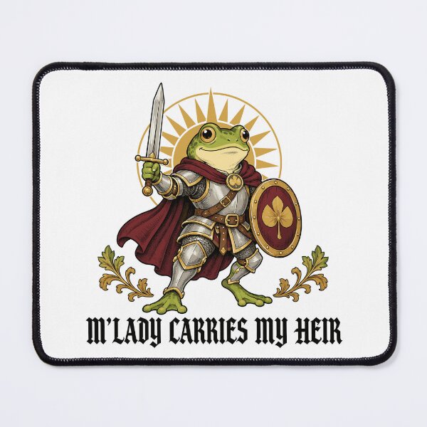 Item preview, M'Lady Carries My Heir Funny Pregnancy Humor designed and sold by gordonbwyashop.