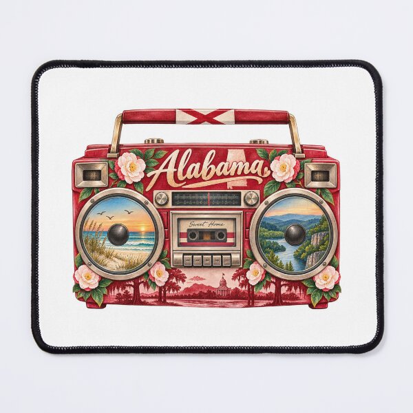 Item preview, Alabama Gen X Boom Box designed and sold by Whimspired By Paxx.