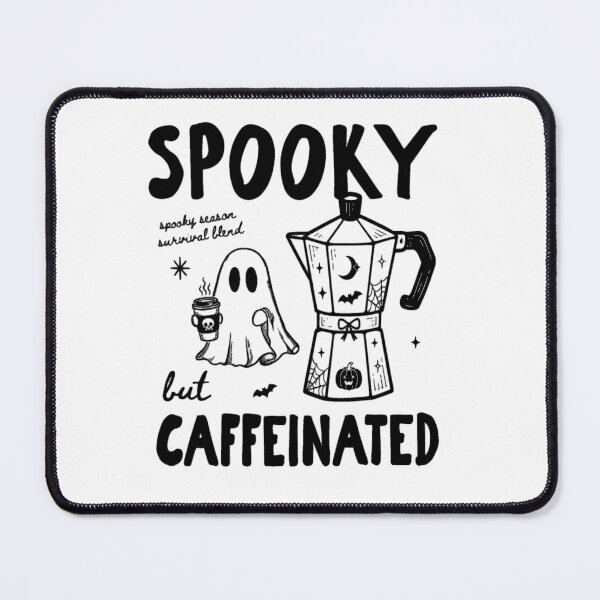 Item preview, Spooky But Caffeinated | Funny Halloween Coffee Lover Ghost Aesthetic designed and sold by inkfluenceart.