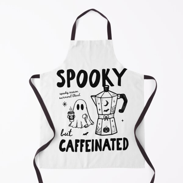 Item preview, Spooky But Caffeinated | Funny Halloween Coffee Lover Ghost Aesthetic designed and sold by inkfluenceart.