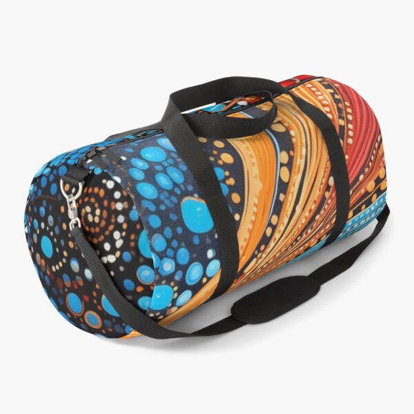 Item preview, Aboriginal Inspired Dot Art - Water River in Desert Wildflowers designed and sold by GrinGalore.