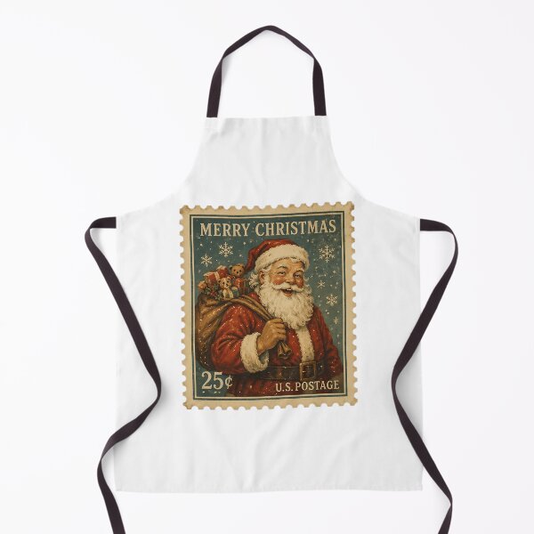 Item preview, Vintage Santa Claus Christmas Postage Stamp designed and sold by funkieedesigns.
