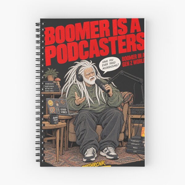 Item preview, Boomer Is A Podcasters Funny Podcast Art - Boomer In A Gen Z Worlds designed and sold by BRTHRCNK01.