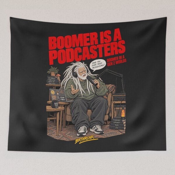 Item preview, Boomer Is A Podcasters Funny Podcast Art - Boomer In A Gen Z Worlds designed and sold by BRTHRCNK01.