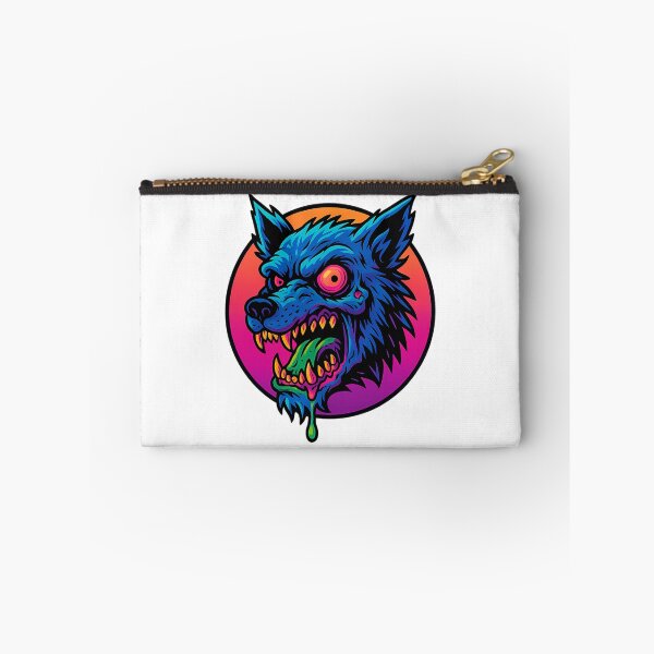 Item preview, Neon Werewolf  Creepy Retro 80S Horror Wolf Head Art designed and sold by BurdenArts.
