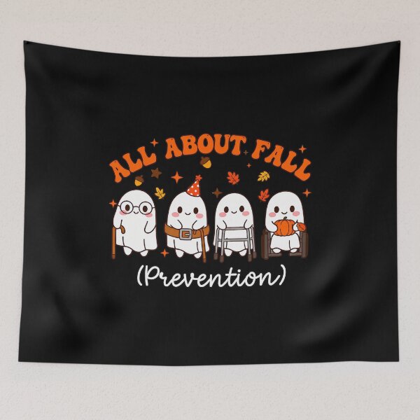 Item preview, Cute Autumn Ghosts All About Fall Prevention Design designed and sold by SoyLamderma.