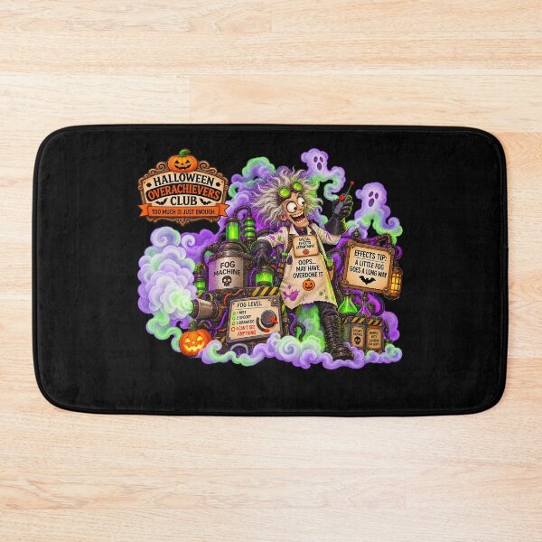 Item preview, ⚡HALLOWEEN OVERACHIEVERS CLUB - Max's Mad Lab Special Effects Department - dark version designed and sold by WheelieGdArt.