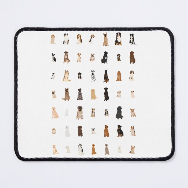 Item preview, Dog Breeds Illustration Chart designed and sold by BurnPrintsEP.