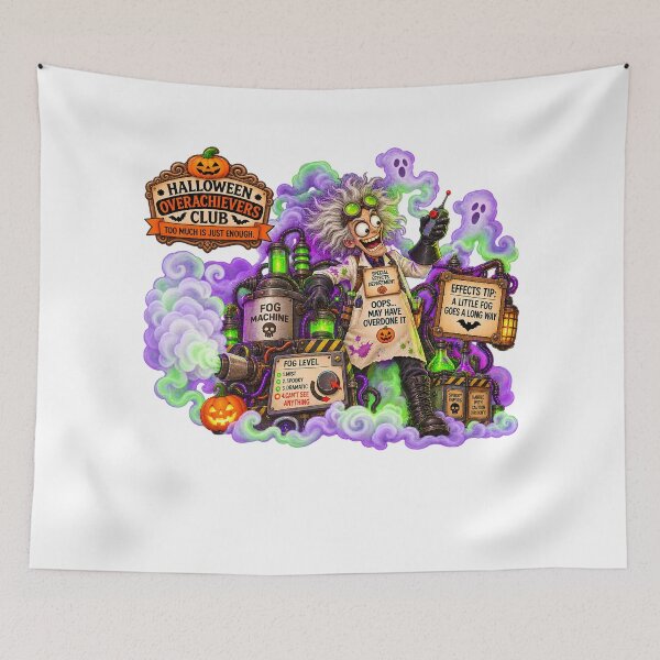 Item preview,  ⚡HALLOWEEN OVERACHIEVERS CLUB - Max's Mad Lab Special Effects Department designed and sold by WheelieGdArt.