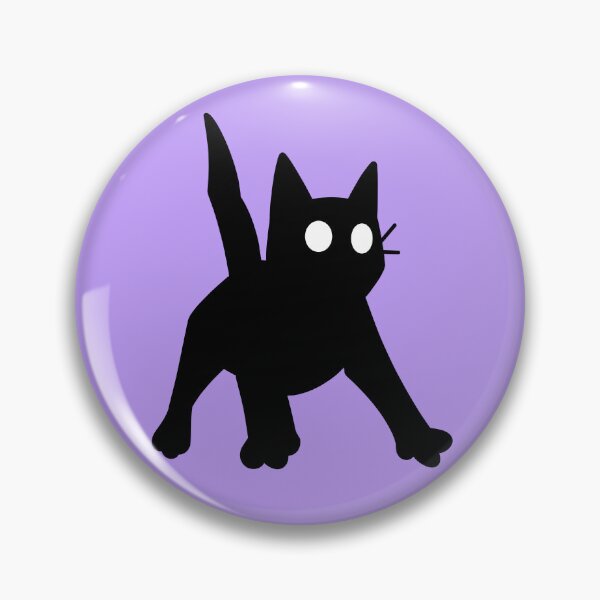 Item preview, Startled Black Cat Funny Illustration designed and sold by magdalenanegra.