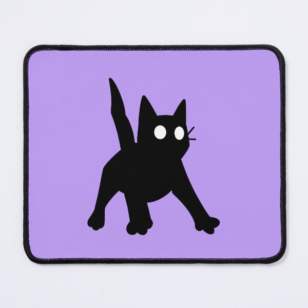 Item preview, Startled Black Cat Funny Illustration designed and sold by magdalenanegra.
