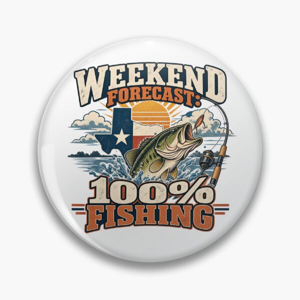 Item preview, Weekend Forecast 100% Fishing designed and sold by erkancept.