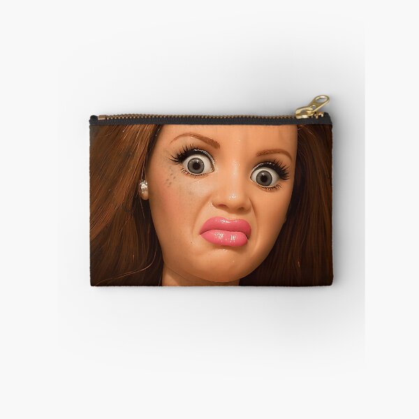 Item preview, Disgusted Doll Meme Face  Funny Retro Doll Reaction designed and sold by 47monkeys.