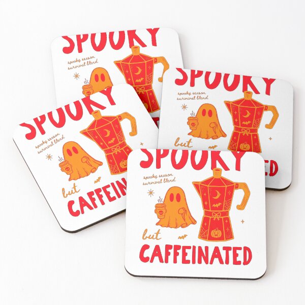 Item preview, Spooky But Caffeinated | Funny Halloween Coffee Lover Ghost Aesthetic designed and sold by inkfluenceart.