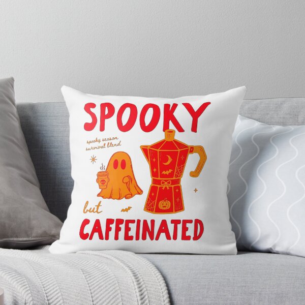 Item preview, Spooky But Caffeinated | Funny Halloween Coffee Lover Ghost Aesthetic designed and sold by inkfluenceart.