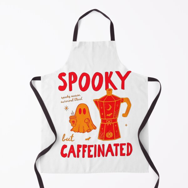 Item preview, Spooky But Caffeinated | Funny Halloween Coffee Lover Ghost Aesthetic designed and sold by inkfluenceart.