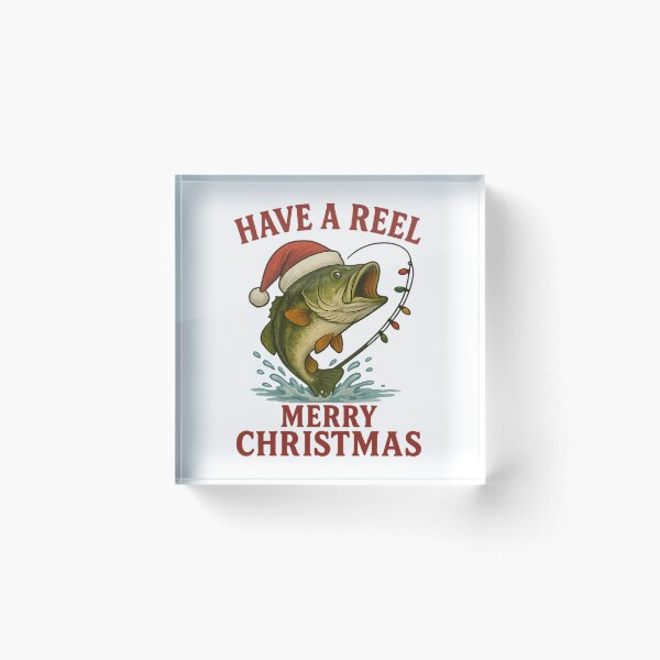 Item preview, Christmas Bass Fishing  Have A Reel Merry Christmas designed and sold by HSDbyRachel.