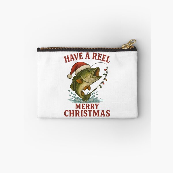 Item preview, Christmas Bass Fishing  Have A Reel Merry Christmas designed and sold by HSDbyRachel.