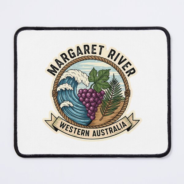 Item preview, Margaret River A Vintage Surf Wine And Forest Emblem designed and sold by SharkCoDesigns.